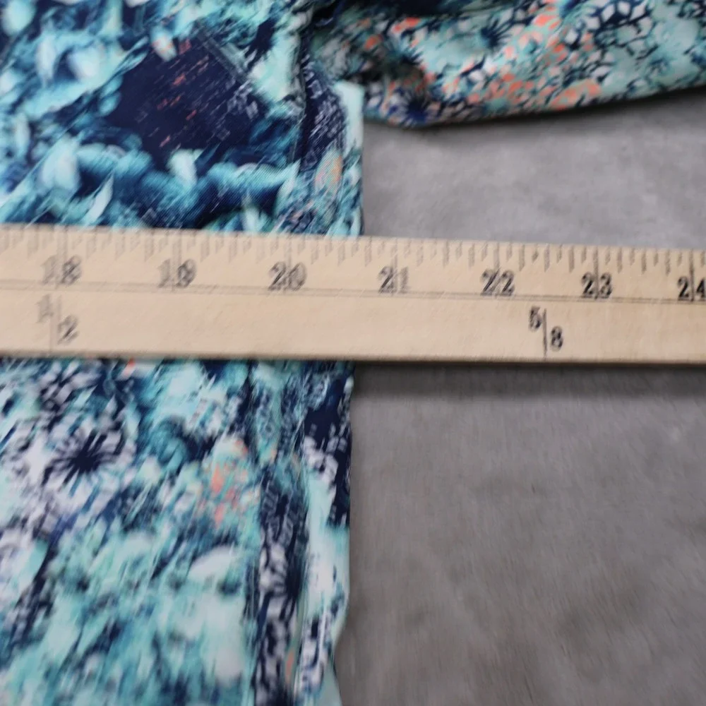 Roxy Jacket Womens XL Blue Floral Faux Fur Hood DryFlight Waterproof Full Zip